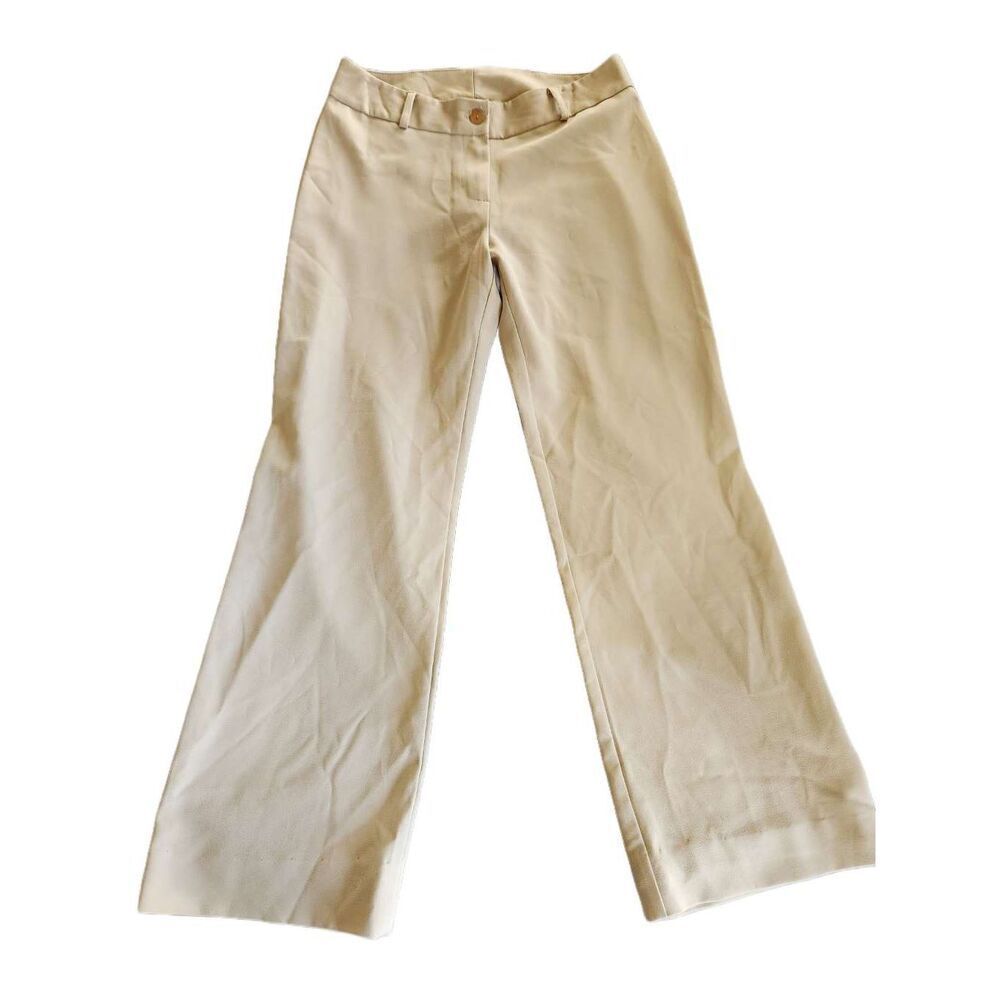Ozone women's small beige cream dress pants flared   31" waist